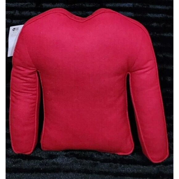 Cynthia Rowley Christmas Sweater Shape Throw Pillow 17" Ski Slopes Powder Winter - Picture 3 of 4